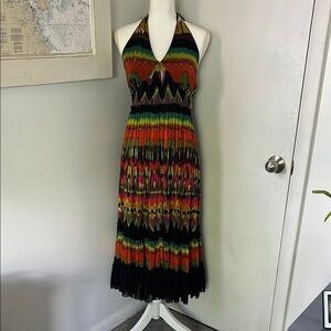 CALVIN KLEIN Halter Midi Sundress